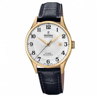 ΡΟΛΟΙ FESTINA  F20010/1  FESTINA Black Leather Strap