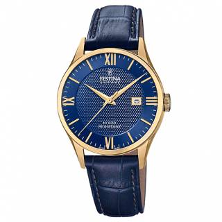 ΡΟΛΟΙ FESTINA  F20010/3 FESTINA Blue Leather Strap