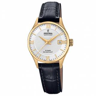 ΡΟΛΟΙ FESTINA  F20011/1  Festina Retro Black Leather Strap