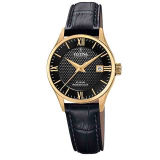 ΡΟΛΟΙ FESTINA  F20011/4 FESTINA Ladies Black Leather Strap