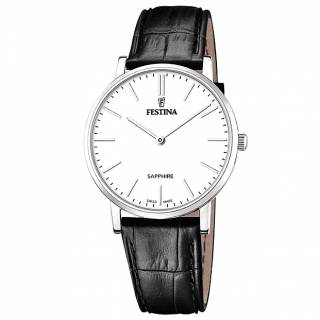 ΡΟΛΟΙ FESTINA  F20012/1 FESTINA Black Leather Strap