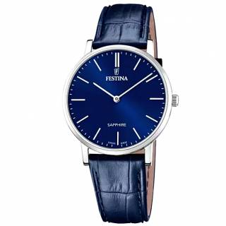 ΡΟΛΟΙ FESTINA  F20012/3 FESTINA Blue Leather Strap