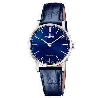 ΡΟΛΟΙ FESTINA  F20013/3 FESTINA Blue Leather Strap