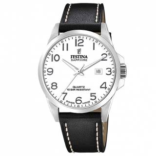 ΡΟΛΟΙ FESTINA  F20025/1 FESTINA Black Leather Strap