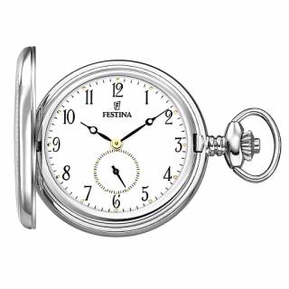 ΡΟΛΟΙ ΤΣΕΠΗΣ F2026/1 FESTINA Silver Stainless Steel Pocket Watch