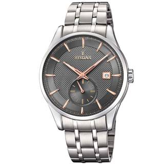 ΡΟΛΟΙ FESTINA  F20276/3 FESTINA Retro Silver Stainless Steel Bracelet