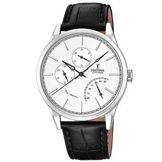 ΡΟΛΟΙ FESTINA F20278/1 FESTINA Multifunction Black Leather Strap