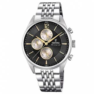 ΡΟΛΟΙ FESTINA  F20285/A FESTINA Chronograph Silver Stainless Steel Bracelet