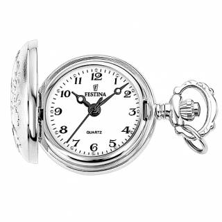 ΡΟΛΟΙ ΤΣΕΠΗΣ F2032/1 FESTINA Silver Stainless Steel Pocket Watch