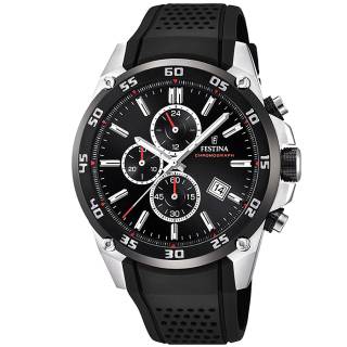 ΡΟΛΟΙ FESTINA  F20330/5 FESTINA Men's Chronograph Black Rubber Strap