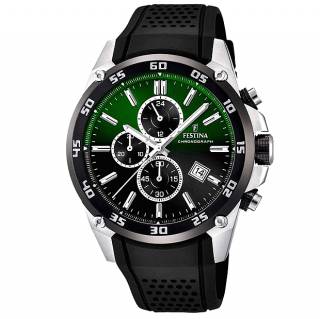 ΡΟΛΟΙ FESTINA   F20330/B FESTINA Chronograph Black Rubber Strap