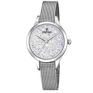 ΡΟΛΟΙ FESTINA F20336/1 FESTINA Ladies Crystals Silver Stainless Steel Bracelet