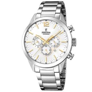 ΡΟΛΟΙ FESTINA F20343/1 FESTINA Gents Chronograph Silver Stainless Steel Bracelet