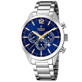 ΡΟΛΟΙ FESTINA   F20343/2 FESTINA Chronograph Silver Stainless Steel Bracelet