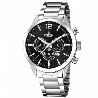 ΡΟΛΟΙ FESTINA  F20343/8 FESTINA Chronograph Silver Stainless Steel Bracelet