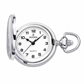 ΡΟΛΟΙ ΤΣΕΠΗΣ F2035/1 FESTINA Silver Stainless Steel Pocket Watch