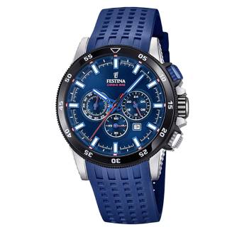 ΡΟΛΟΙ FESTINA  F20353/3 FESTINA Gents Chronograph Blue Rubber Strap