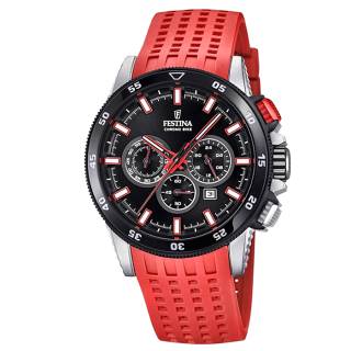 ΡΟΛΟΙ FESTINA  F20353/8 FESTINA Chronograph Red Rubber Bracelet