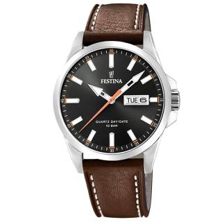 ΡΟΛΟΙ FESTINA  F20358/2 FESTINA Classic Brown Leather Strap