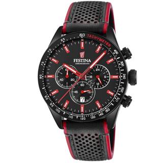 ΡΟΛΟΙ FESTINA  F20359/4 FESTINA Gents Chronograph Two Tone Leather Strap