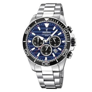 ΡΟΛΟΙ FESTINA  F20361/3 FESTINA Gents Chronograph Silver Stainless Steel Bracelet