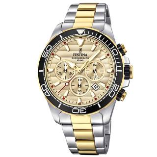 ΡΟΛΟΙ FESTINA F20363/1 FESTINA Chronograph Two Tone Stainless Steel Bracelet