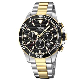 ΡΟΛΟΙ FESTINA F20363/3 FESTINA Chronograph Two Tone Stainless Steel Bracelet