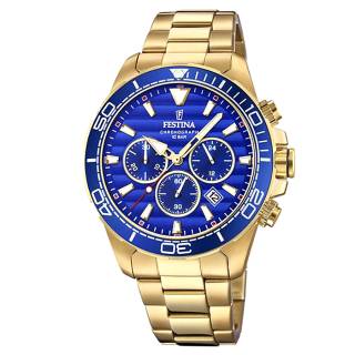 ΡΟΛΟΙ FESTINA F20364/2 FESTINA Chronograph Gold Stainless Steel Bracelet