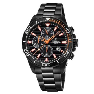 ΡΟΛΟΙ FESTINA  F20365/1 FESTINA Chronograph Black Stainless Steel Bracelet