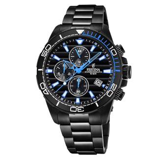 ΡΟΛΟΙ FESTINA  F20365/2 FESTINA Chronograph Black Stainless Steel Bracelet