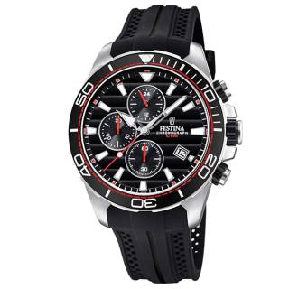 ΡΟΛΟΙ FESTINA  F20370/6 FESTINA Gents Chronograph Black Rubber Strap