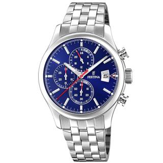 ΡΟΛΟΙ FESTINA F20374/2 FESTINA Gents Chronograph Silver Stainless Steel Bracelet