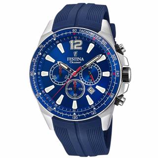 ΡΟΛΟΙ FESTINA F20376/1  FESTINA  Chronograph Blue Rubber Strap