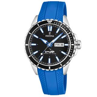 ΡΟΛΟΙ FESTINA F20378/3 FESTINA Mens Diver Blue Rubber Strap