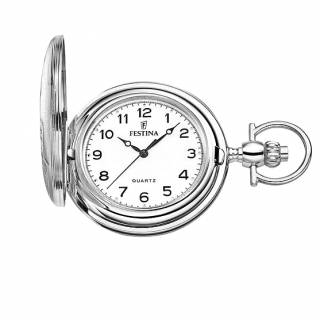 ΡΟΛΟΙ ΤΣΕΠΗΣ F2038/1 FESTINA Silver Stainless Steel Pocket Watch