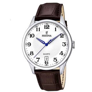 ΡΟΛΟΙ FESTINA F20426/1 FESTINA  Brown Leather Strap