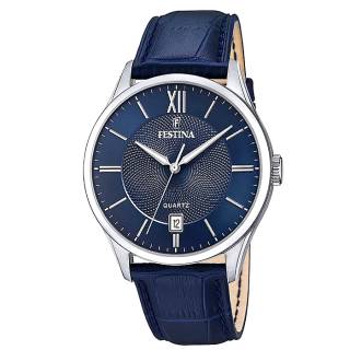 ΡΟΛΟΙ FESTINA F20426/2 FESTINA Blue Leather Strap