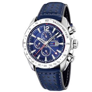 ΡΟΛΟΙ FESTINA F20440/2 FESTINA Gents Chronograph Blue Leather Strap