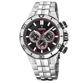 ΡΟΛΟΙ FESTINA F20448/4 FESTINA Chronograph Silver Stainless Steel Bracelet