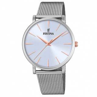 ΡΟΛΟΙ FESTINA  F20475/3 FESTINA Boyfriend Slim Silver Stainless Steel Bracelet