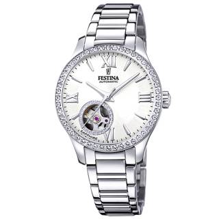 ΡΟΛΟΙ FESTINA F20485/1 FESTINA Automatic Crystals Silver Stainless Steel Bracelet