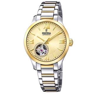 ΡΟΛΟΙ FESTINA F20489/2 FESTINA Ladies Crystals Two Tone Stainless Steel Bracelet