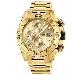 ΡΟΛΟΙ FESTINA  F20492/1 FESTINA Gold Chronograph Stainless Steel Bracelet