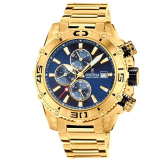 ΡΟΛΟΙ FESTINA  F20492/2 FESTINA Gold Chronograph Stainless Steel Bracelet