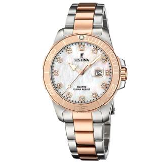 ΡΟΛΟΙ FESTINA  F20505/1 FESTINA Boyfriend Crystals Two Tone Stainless Steel Bracelet