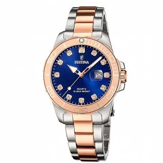 ΡΟΛΟΙ FESTINA F20505/3 FESTINA Crystals Two Tone Stainless Steel Bracelet