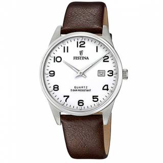 ΡΟΛΟΙ FESTINA  F20512/1 FESTINA Brown Leather Strap