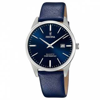 ΡΟΛΟΙ FESTINA  F20512/3 FESTINA Blue Leather Strap