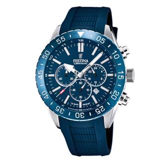 ΡΟΛΟΙ FESTINA    F20515/1 FESTINA Chronograph Blue Silicon Strap