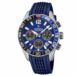 ΡΟΛΟΙ FESTINA  F20517/1 FESTINA Chronograph Blue Rubber Strap